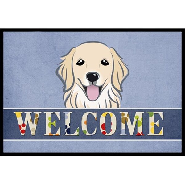 Carolines Treasures BB1391JMAT Golden Retriever Welcome Indoor & Outdoor Mat; 24 x 36 in. BB1391JMAT - main